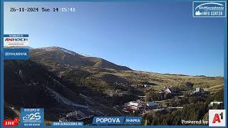 Popova Sapka Live Camera by 2S Ski Macedonia and A1 [upl. by Ahtan]