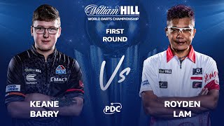 PDC World Darts Championship 2022 Round 1 Keane Barry vs Royden Lam 2021 12 17 HUN [upl. by Rumpf]