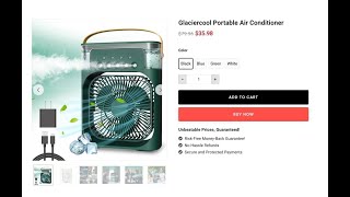 Glaciercool Portable Air Conditioner Review Scam or Genuine Find Out If It Really Works [upl. by Aillicirp]