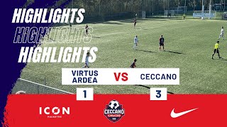 Virtus Ardea  Ceccano 13 Highlights [upl. by Power392]