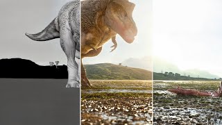 Alamosaurus Attacks T Rex Godzilla Takes Revenge VFX Breakdown [upl. by Lavona]