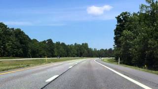 Adirondack Northway Interstate 87 Exits 35 to 38 northbound [upl. by Anowahs]