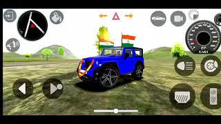 Dollar song Modified Mahindra Blue Thar  thar gameplay  Indian cars simulator 3D scorpio [upl. by Nosaes]