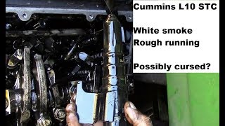 Truck Repairs Cummins L10 STC Smoking and Rough Idle Part 1 [upl. by Valenba]