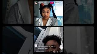 Bri and davine jay Arguing on Ig live after davine cheated [upl. by Orelle]