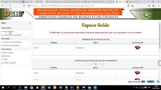 Comment consulter bulletin de solde [upl. by Eiblehs]