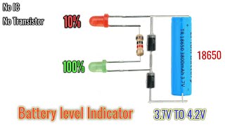 Lithium 18650 battery voltage indicator  37V TO 42V [upl. by Gunning]