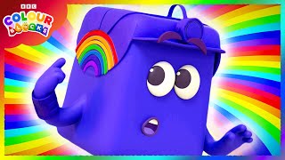 Exploring the Rainbow  Kids Learn Colours  Colourblocks [upl. by Eilraep]