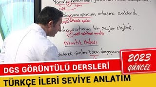 DGS Türkçe Konu Anlatımı  İleri Seviye  2023 [upl. by Kammerer608]