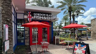 Gordon Ramsay’s Fish amp Chips at Icon Park in Orlando FL  Quick Review [upl. by Rosette]