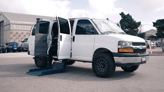 Chevy Express Van Conversion Wheelchair Accessible Off Road Van [upl. by Charissa460]