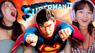 Foreign Girls React  Superman II  First Time Watch [upl. by Nelluc350]