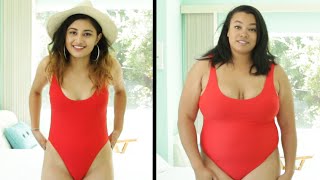 Women Try The Ultimate SizeInclusive Swimsuit [upl. by Nnalyrehs]