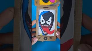 Make Venom Cardboard eye 👀 maze game puzzle craft [upl. by Iman]