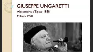 Ungaretti introduzione [upl. by Anniram295]