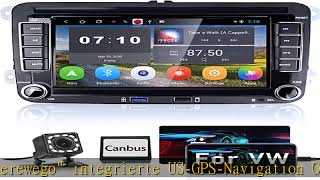 Hikity 2023 Android 100 Autoradio mit Navi für VW Golf 5 6 Touran Polo Radio Bluetooth Autoradio [upl. by Anyahs]