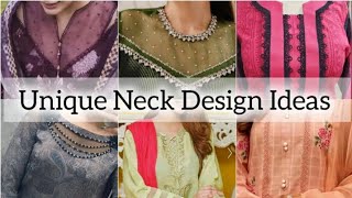 latest New Trendy neck design ideas neck design with lace neck design with organza unique Neck [upl. by Ul]