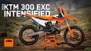 2024 KTM 300 EXC – intensified with KTM PowerParts  KTM [upl. by Ylrebmic]