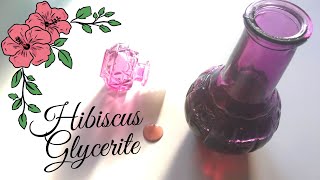 Hibiscus Glycerite  How to make one [upl. by Eserehc951]