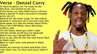 Clean Lyrics Jarreau Vandal X Denzel Curry  Sunday Service Kanye West Remix [upl. by Flanna]