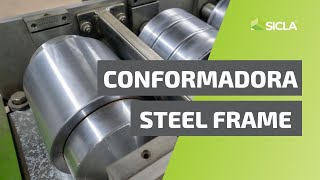 Conocé como trabaja nuestra MÁQUINA CONFORMADORA DE STEEL FRAME [upl. by Aerdnu790]