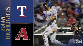 Rangers vs Dbacks World Series Game 4 Highlights 103123  MLB Highlights [upl. by Eiramaliehs]