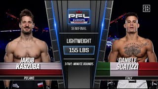 Jakub Kaszuba Polonia vs Daniele Scatizzi Italia  MMA [upl. by Annaiviv]