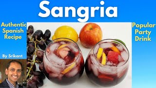 easy to make sangria recipe  authentic Spanish Sangria [upl. by Abbottson]