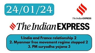 24th January 2024  Indian Express Newspaper Editorial Ideas Explained Analysis  By GC [upl. by Tsuda789]