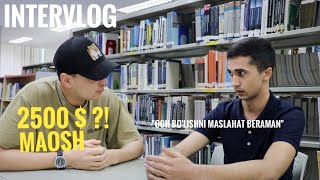 Uzbek talabamuhojiri Singapur tajribasi 2500 maosh yutuq va qiyinchiliklari haqida  INTERVLOG [upl. by Drannel571]