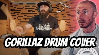 Drummer Reacts To  EL ESTEPARIO SIBERIANO FEEL GOOD INC GORILLAZ  DRUM COVER FIRST TIME HEARING [upl. by Enilorac]