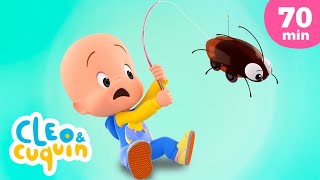 La cucaracha and more Nursery Rhymes by Cleo and Cuquin  Children Songs [upl. by Etnahc]