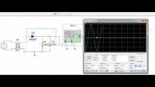 Half Wave Rectifier Circuit Simulation [upl. by Ramahs515]