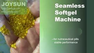 Seamless Softgel Machine to make micro softgel capsules [upl. by Amikahs]