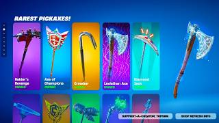 The RAREST Fortnite Pickaxes [upl. by Curtis]