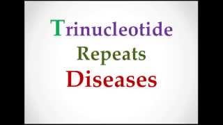 MRCPCH Trinucleotide repeats diseases by MrcpchTeam [upl. by Tabbi]