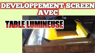 DÉVELOPPEMENT SCREEN AVEC TABLE LUMINEUSE [upl. by Ardeed]