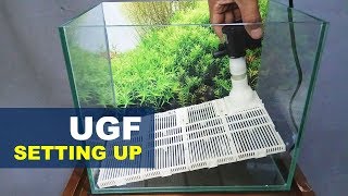 Setting Up Undergravel Filter Nano Tank Aquascape [upl. by Eenaj]