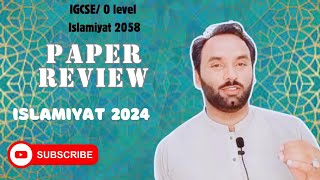 Paper Review Islamiyat Paper 2  IGCSEO level 20582  Summer 2024  WS Studio [upl. by Hiett598]