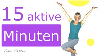 🙆‍♀️15 aktive Minuten  Cardiotraining ohne Geräte im Stehen [upl. by Alaik604]