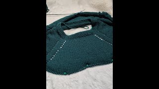 Je tricote mon premier pull en circulaire Troisième partie les augmentations pour le raglan [upl. by Stiruc]