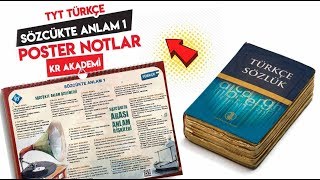 TYT Türkçe  Sözcükte Anlam 1  Berk Ekici [upl. by Oiled]