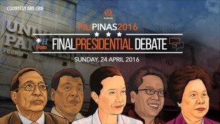 PiliPinasDebates2016 Analysis  commentary round 1 of 3rd presidential debate [upl. by Leak]