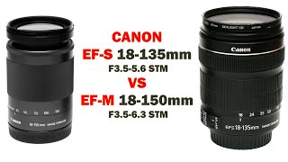 Обзор Canon EFM 18150mm f3563 STM vs EFS 18135mm f3556 STM [upl. by Mail]