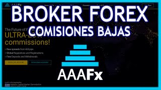 ⭐ Mejor BROKER Forex con Bajas Comisiones en 2024  Review de AAAFxcom en Español  Crear Cuenta [upl. by Ayokahs]