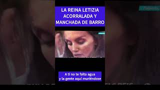 LETIZIA ACORRALADA INCREPADA Y MANCHADA DE BARRO  VALENCIA CLAMA AYUDA letizia valecia dana [upl. by Odraude]