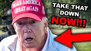 Trump ERUPTS Over Golf Cheat Billboard Hes FURIOUS [upl. by Enelra415]