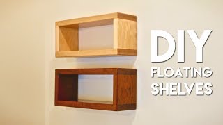 How To Build DIY Floating Shelf with Invisible Hardware [upl. by Aldrich484]