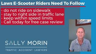 Traffic Laws EScooter Riders Need To Follow in California  California Personal Injury Lawyers [upl. by Fillander300]