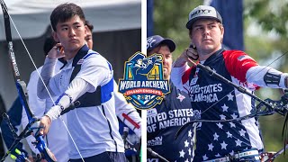 Korea v USA – recurve mens team gold  Yankton 2021 World Archery Championships [upl. by Etteve657]